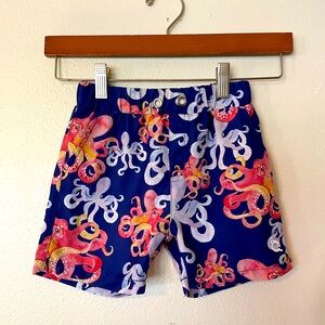 BLUE QUAIL boy’s size 5 octopus swim trunks
